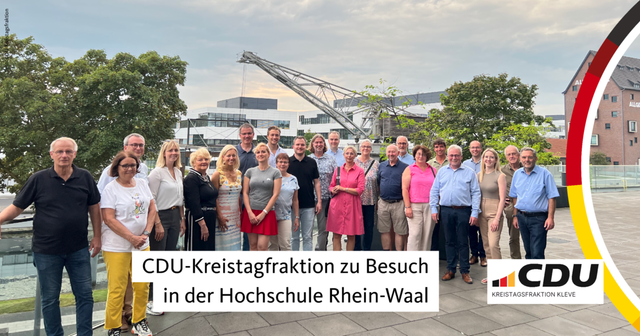 „Ohne Veränderung wird es nicht gehen“ – CDU-Kreistagsfraktion zu Gast bei der Hochschule Rhein-Waal