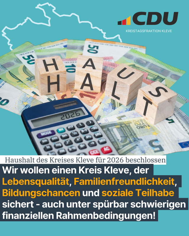 Haushalt des Kreises Kleve beschlossen